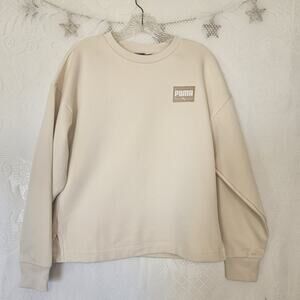 Puma Small Essentials Tunic Fleece Sweatshirt Sade Girl Quiet Luxury Athletic